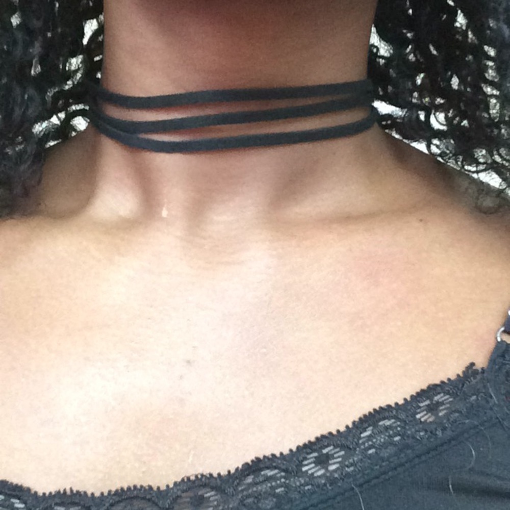 Black 3 Layered Choker